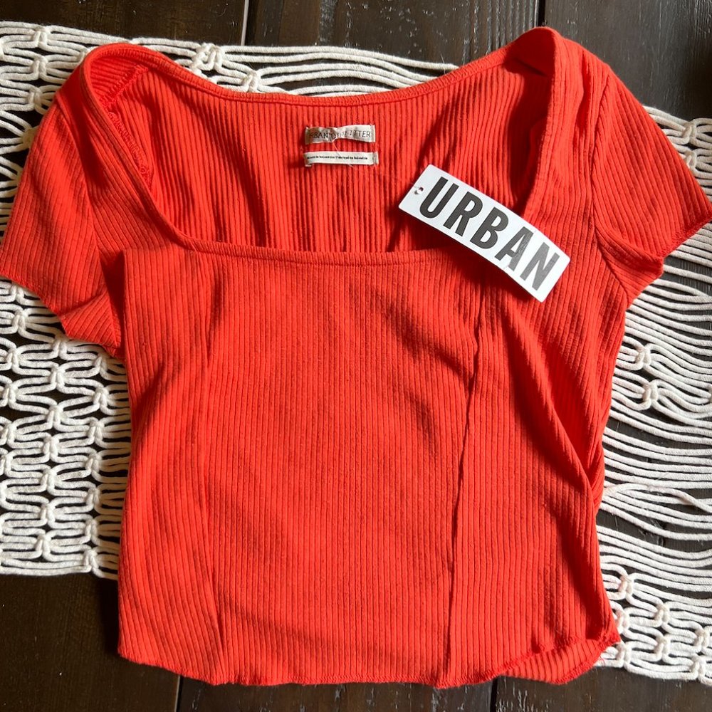 Brand New Red Cropped Urban Outfitters Top